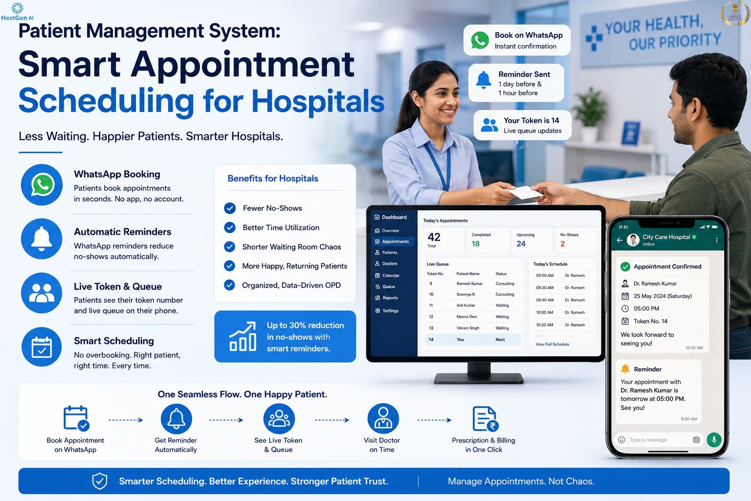 Patient Management System: Smart Appointment Scheduling for Hospitals